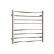 Thermogroup Thermorail Straight/Round 750x700x122mm 104Watts 8 Bars, Brushed Nickel
