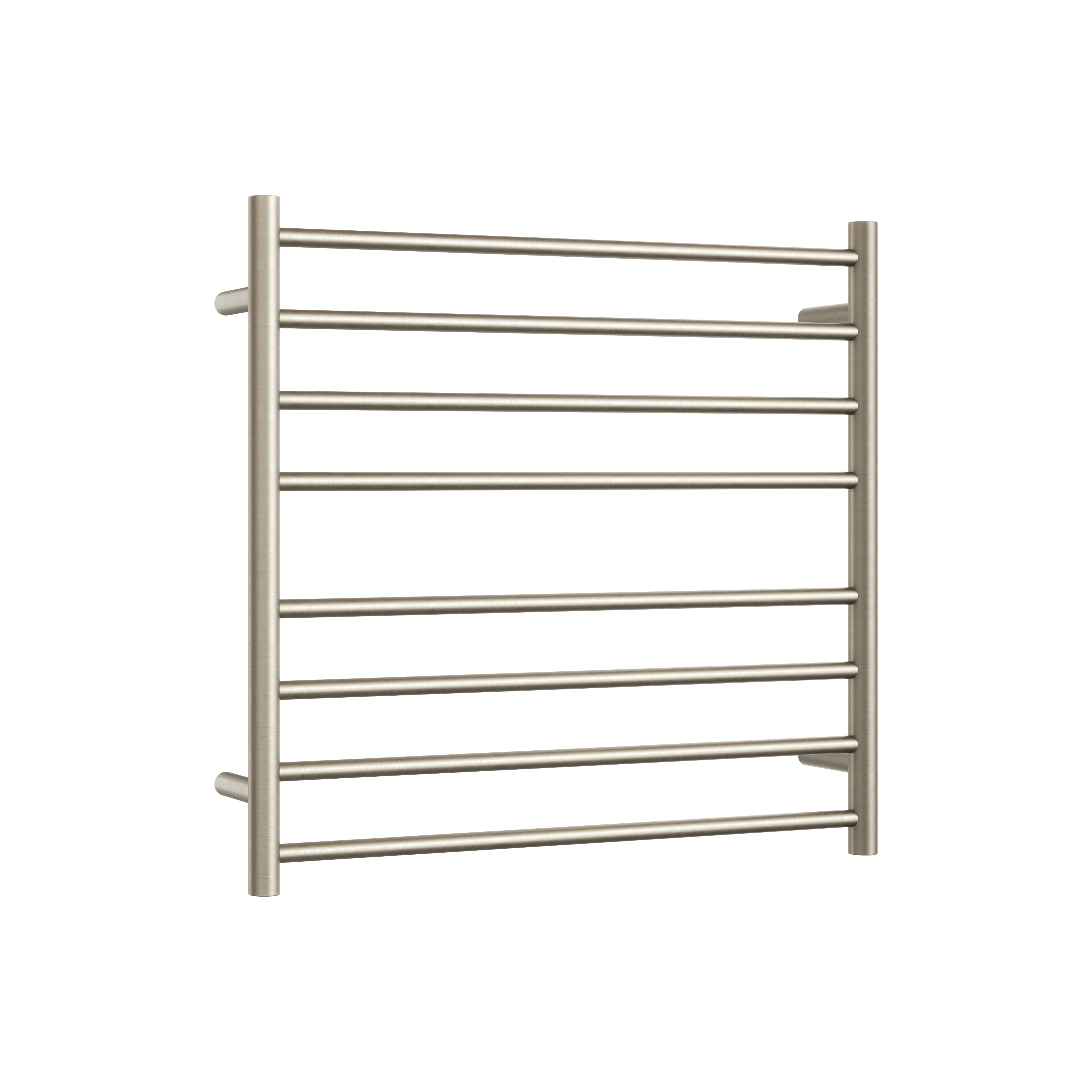 Thermogroup Thermorail Straight/Round 750x700x122mm 104Watts 8 Bars, Brushed Nickel