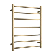 Thermogroup Thermorail Straight/Round 600x800x122mm 80Watts 7 Bars, Brushed Brass