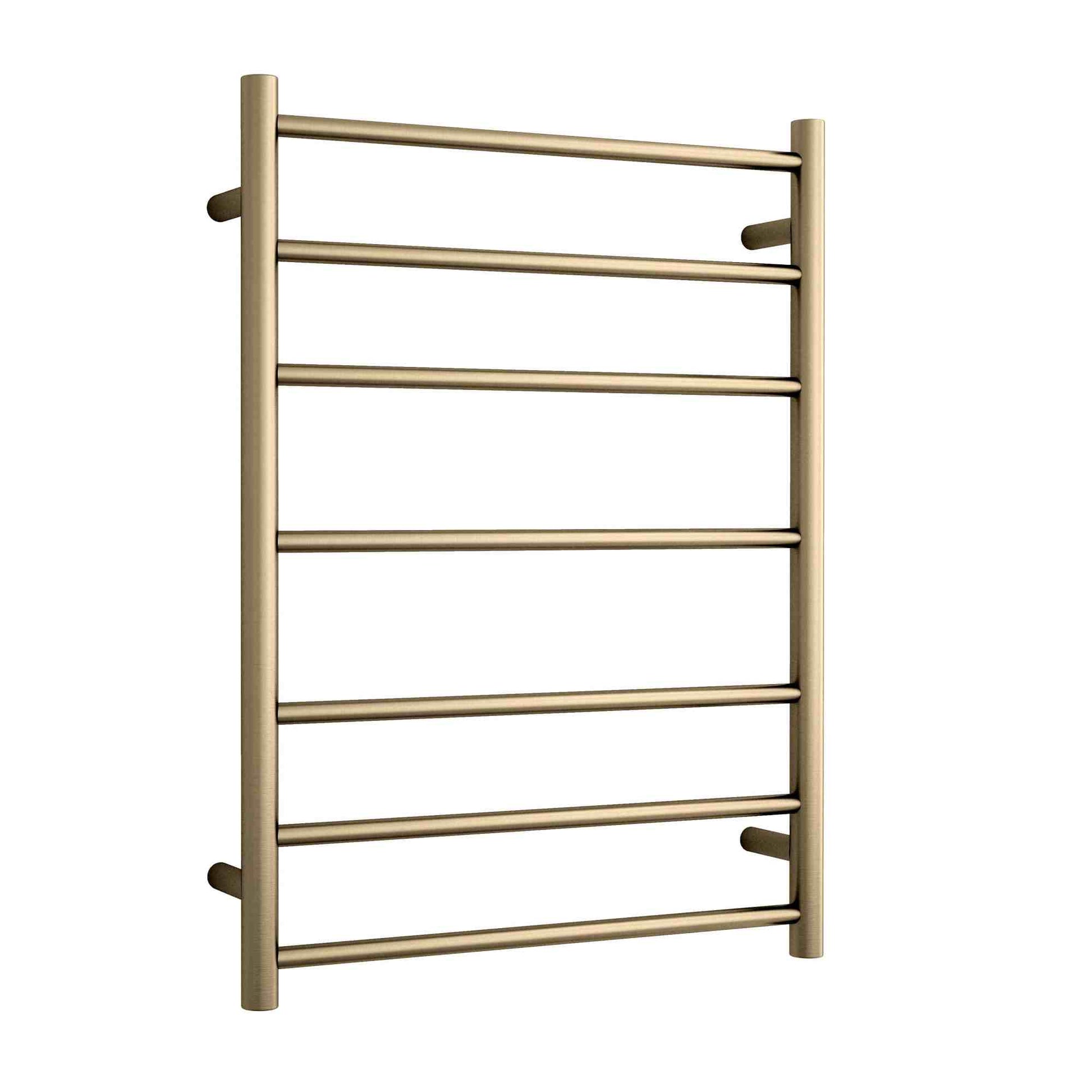 Thermogroup Thermorail Straight/Round 600x800x122mm 80Watts 7 Bars, Brushed Brass