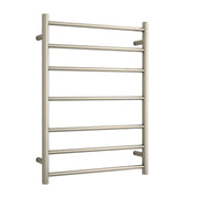 Thermogroup Thermorail Straight/Round 600x800x122mm 80Watts 7 Bars, Brushed Nickel