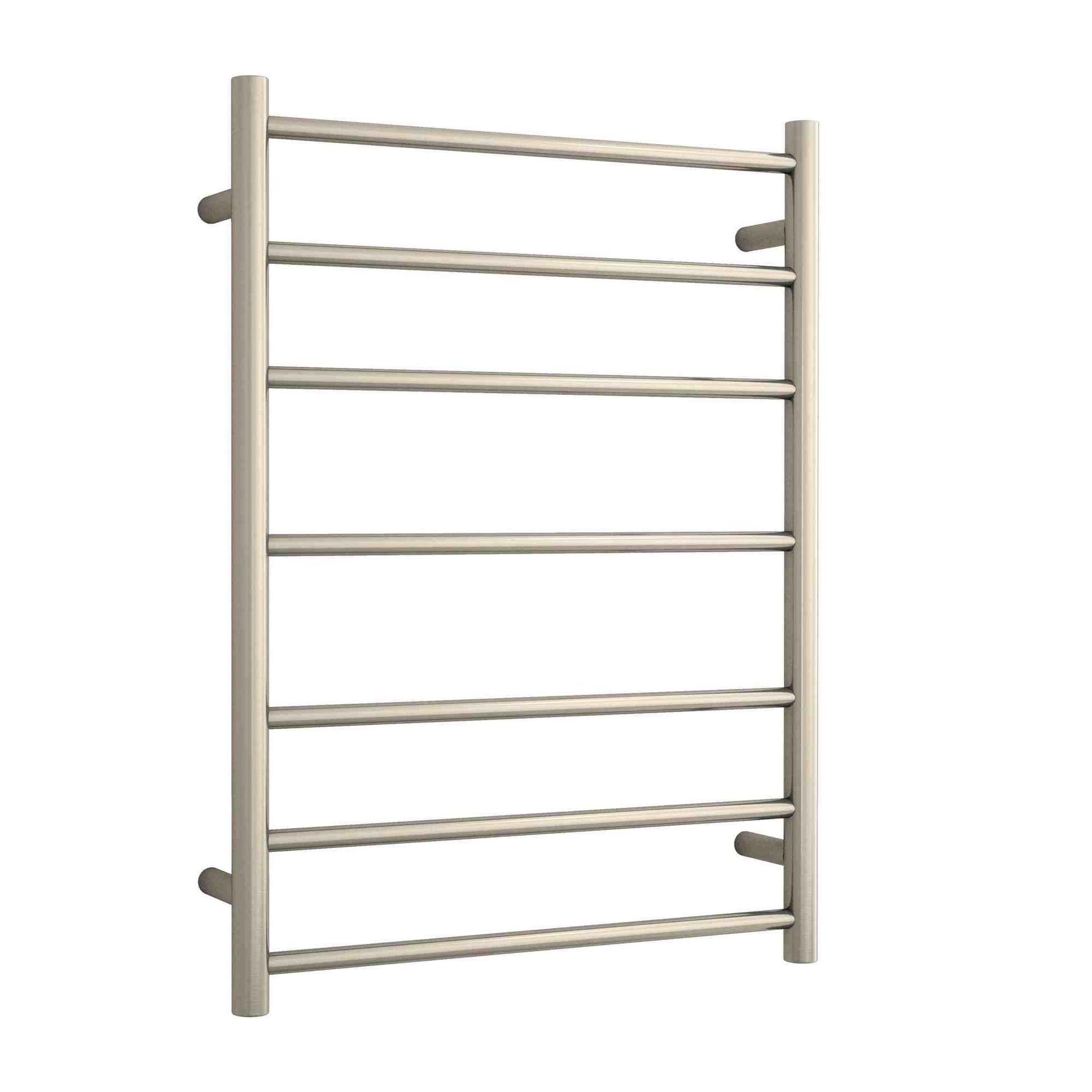 Thermogroup Thermorail Straight/Round 600x800x122mm 80Watts 7 Bars, Brushed Nickel