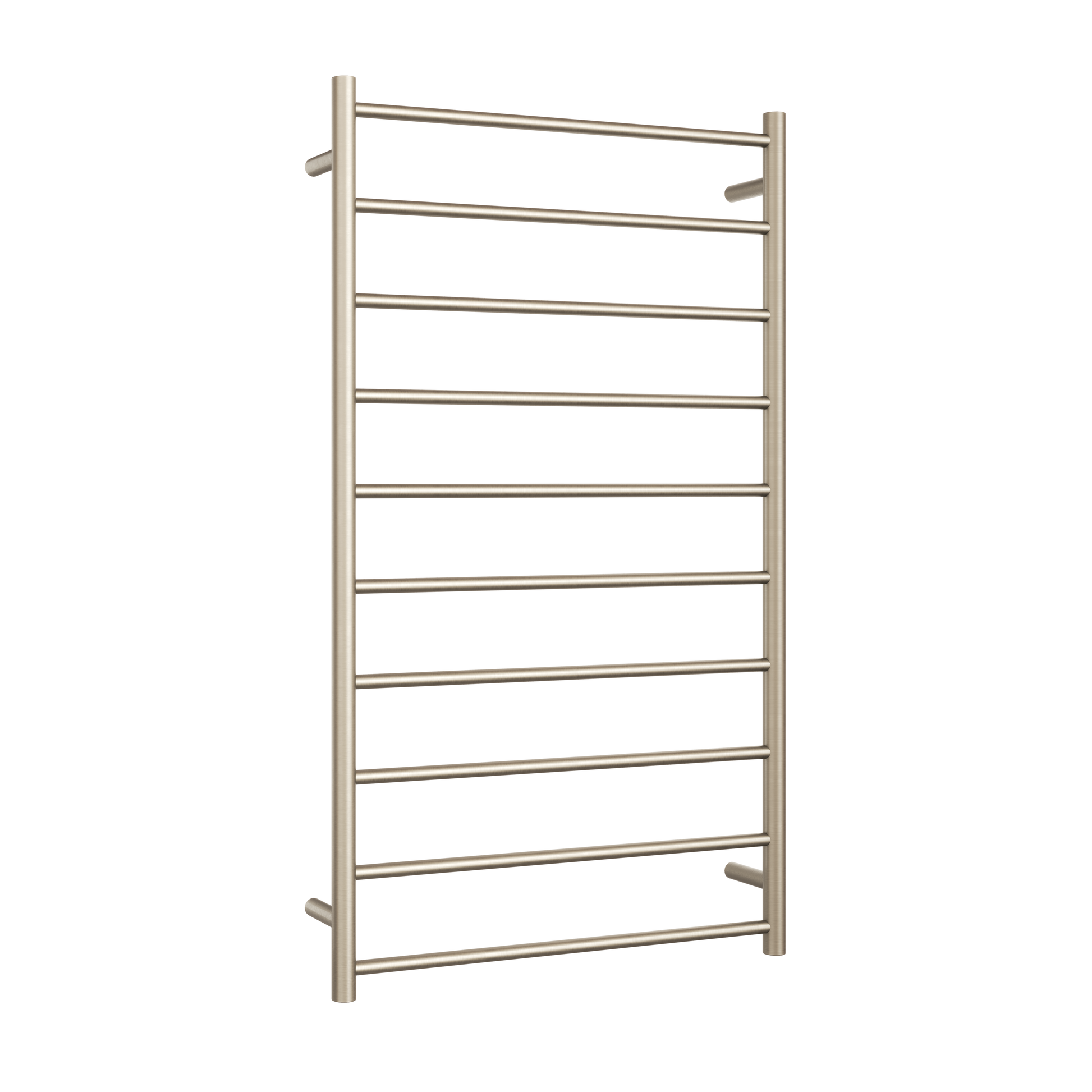 Thermogroup Thermorail Straight/Round 700x1200x122mm 128Watts 10 Bars, Brushed Nickel