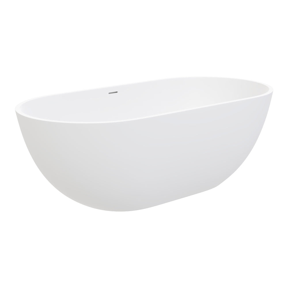 Fienza Nero 1400/1550/1780 Matte White Stone Freestanding Bath