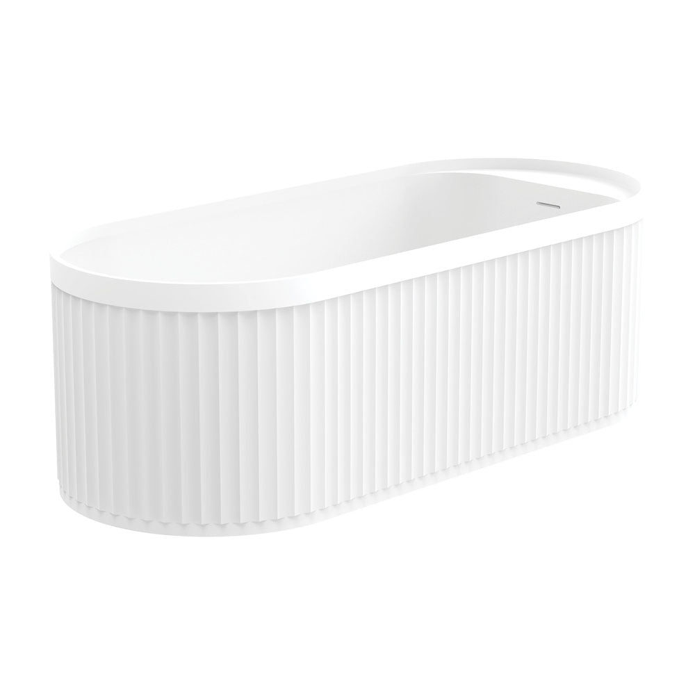 Fienza Minka Solid Surface Bath, 1700mm, Matte White