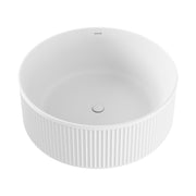 Fienza Minka Solid Surface Round Bath, 1500mm, Matte White