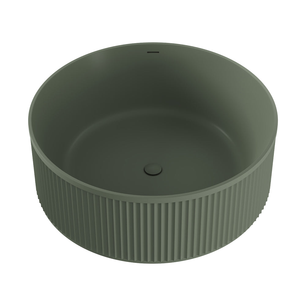Fienza Minka Solid Surface Round Bath, 1500mm, Forest