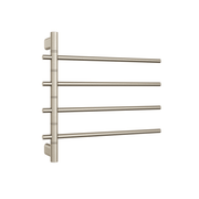 Thermogroup Thermorail Swivel, Straight/Round 595x540x104mm 40Watts 4Bars, Brushed Nickel
