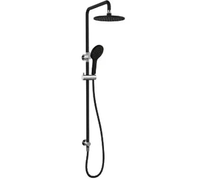 Millennium Akemi 200mm Combination Shower, Matte Black & Chrome