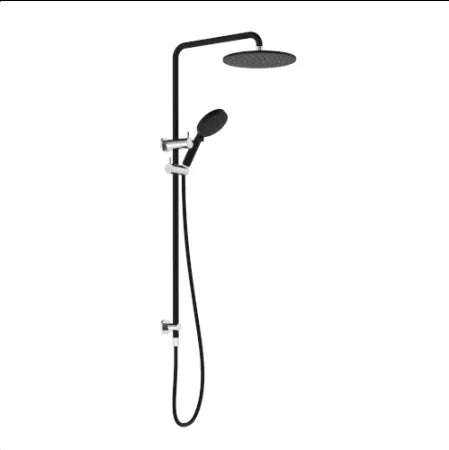 Millennium Akemi SQ 250mm Combination Shower, Matte Black & Chrome