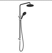 Millennium Akemi SQ 200mm Combination Shower, Matte Black & Chrome