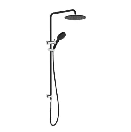 Millennium Akemi SQ 250mm Combination Shower, Matte Black & Chrome