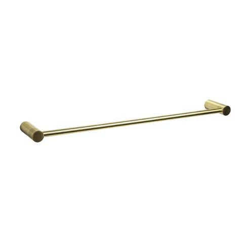 Millennium Finesa Single Towel Rail 800mm, Modern Brass