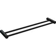 Millennium Finesa Double Towel Rail 600mm, Matte Black
