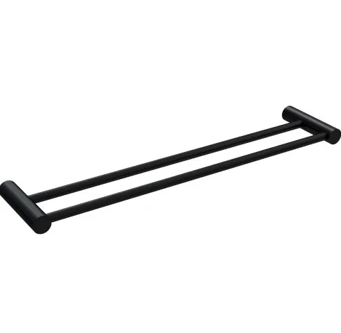 Millennium Finesa Double Towel Rail 600mm, Matte Black