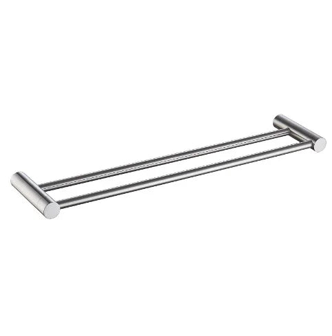 Millennium Finesa Double Towel Rail 600mm, Brushed Nickel