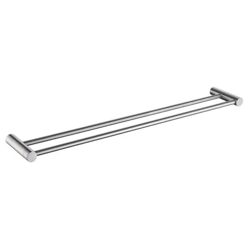 Millennium Finesa Double Towel Rail 800mm, Brushed Nickel