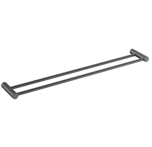 Millennium Finesa Double Towel Rail 800mm, Gun Metal