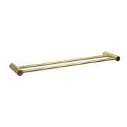 Millennium Finesa Double Towel Rail 800mm, Modern Brass