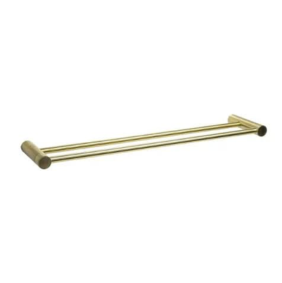 Millennium Finesa Double Towel Rail 800 mm, Modern Brass
