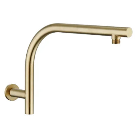 Millennium Akemi Raised Shower Arm, Modern Brass