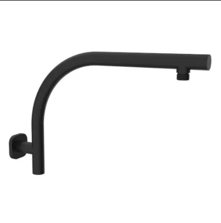Millennium Akemi SQ Raised Shower Arm, Matte Black