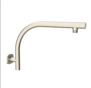 Millennium Akemi SQ Raised Shower Arm, Brushed Nickel