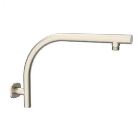 Millennium Akemi SQ Raised Shower Arm, Brushed Nickel