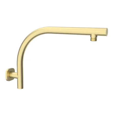 Millennium Akemi SQ Raised Shower Arm, Modern Brass