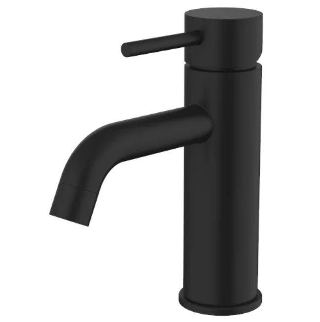 Millennium Cioso Curved Basin Mixer, Matte Black