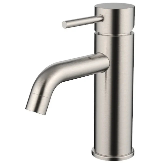 Millennium Cioso Curved Basin Mixer, Brushed Nickel