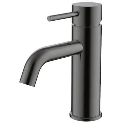 Millennium Cioso Curved Basin Mixer, Gun Metal