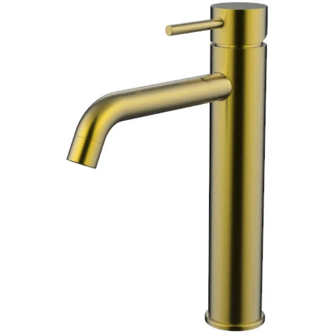 Millennium Cioso Curved Mid Rise Vessel Mixer, Modern Brass