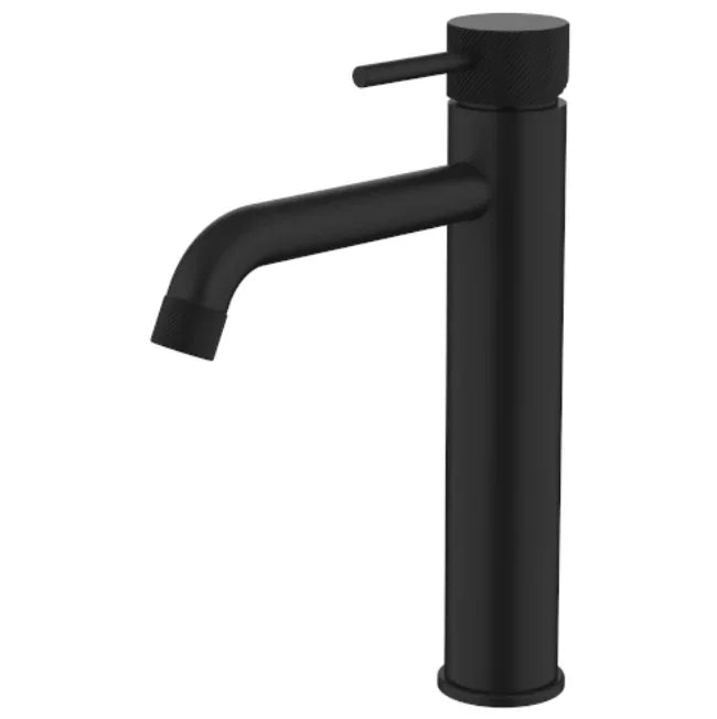 Millennium Cioso Curved Knurled Mid Rise Vessel Mixer, Matte Black