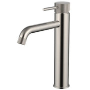 Millennium Cioso Curved Knurled Mid Rise Vessel Mixer, Brushed Nickel