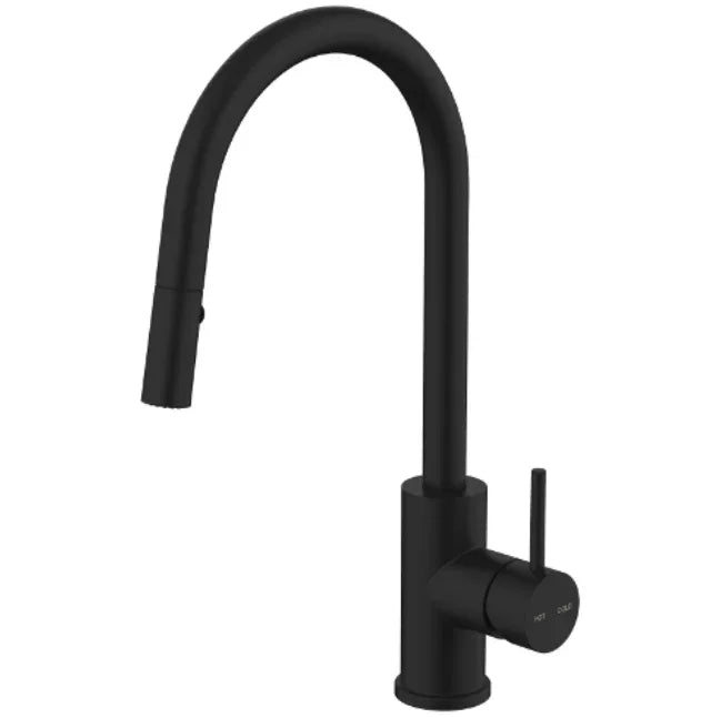 Millennium Cioso Pullout Spray Sink Mixer, Matte Black