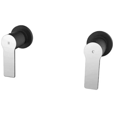 Millennium Akemi Wall Top Assemblies, Matte Black & Chrome
