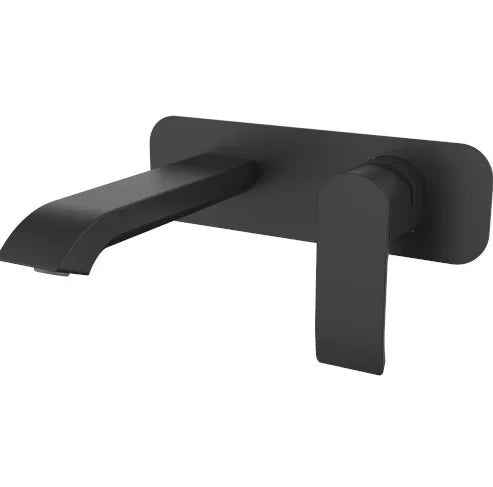 Millennium Zoya Wall Basin Mixer, Matte Black