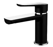 Millennium Akemi Basin Mixer, Matte Black & Chrome