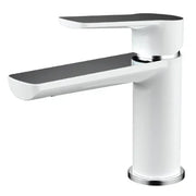 Millennium Akemi Basin Mixer, White & Chrome