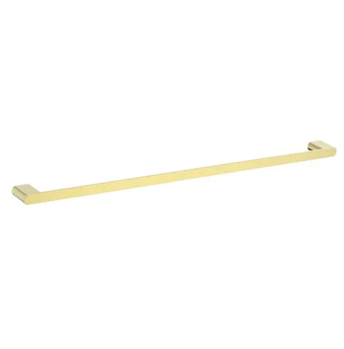 Millennium Zoya Single Towel Rail 600mm, Modern Brass