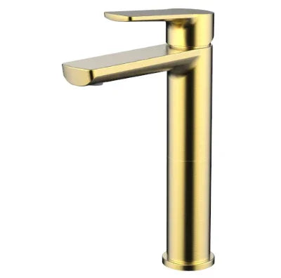 Millennium Akemi Extended Basin Mixer, Modern Brass