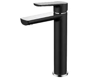 Millennium Akemi Extended Basin Mixer, Matte Black & Chrome