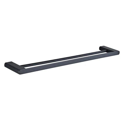 Millennium Zoya Double Towel Rail 600mm, Matte Black
