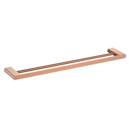 Millennium Zoya Double Towel Rail 600mm, Rosa