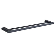 Millennium Zoya Double Towel Rail 800mm, Matte Black
