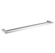 Millennium Zoya Double Towel Rail 800mm, Brushed Nickel