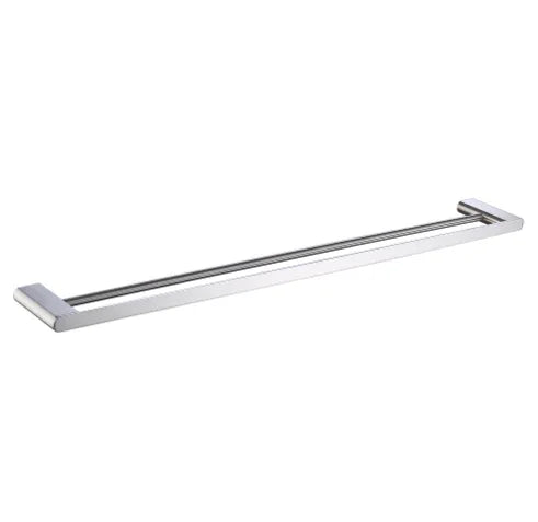 Millennium Zoya Double Towel Rail 800mm, Brushed Nickel