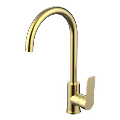 Millennium Akemi Sink Mixer, Modern Brass