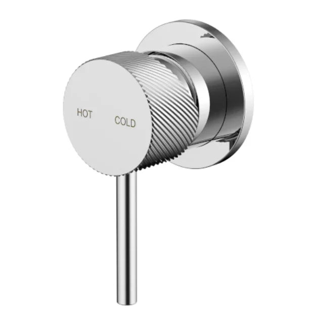 Millennium Cioso Knurled Shower Mixer, Chrome